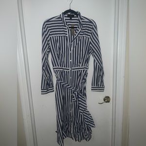 J. Crew stripped tie waist shirtdress